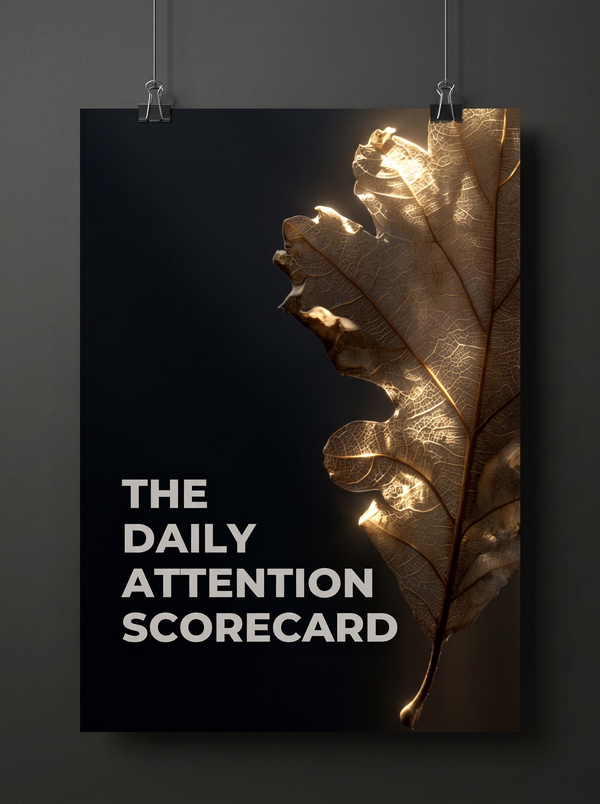 The Daily Attention Scorecard — One Thing at a Time — alt view