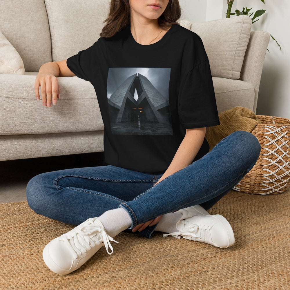Gothic Cathedral T Shirt | Dark Architecture Graphic Tee | Moody Urban Art