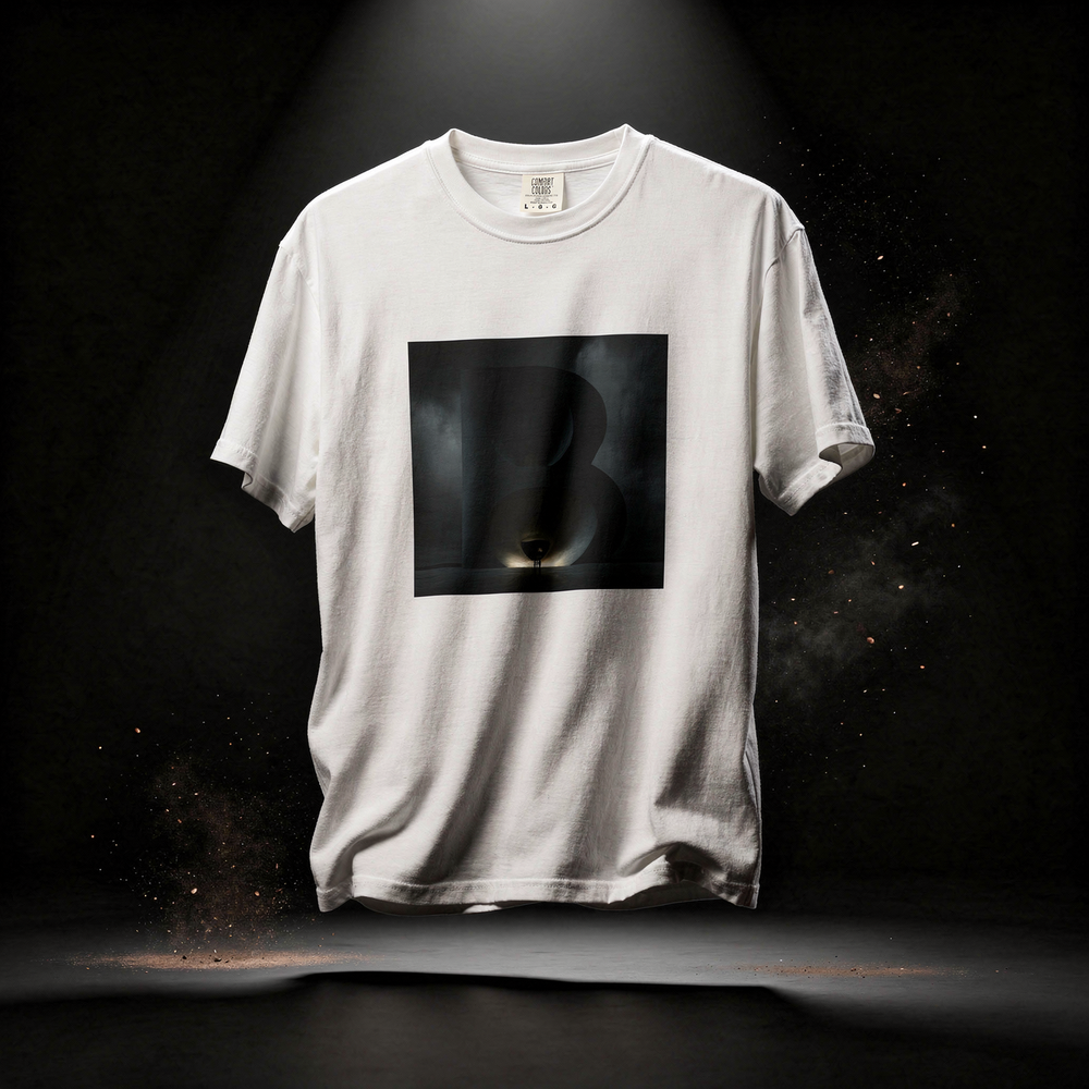 B Logo Minimalist Graphic T-Shirt