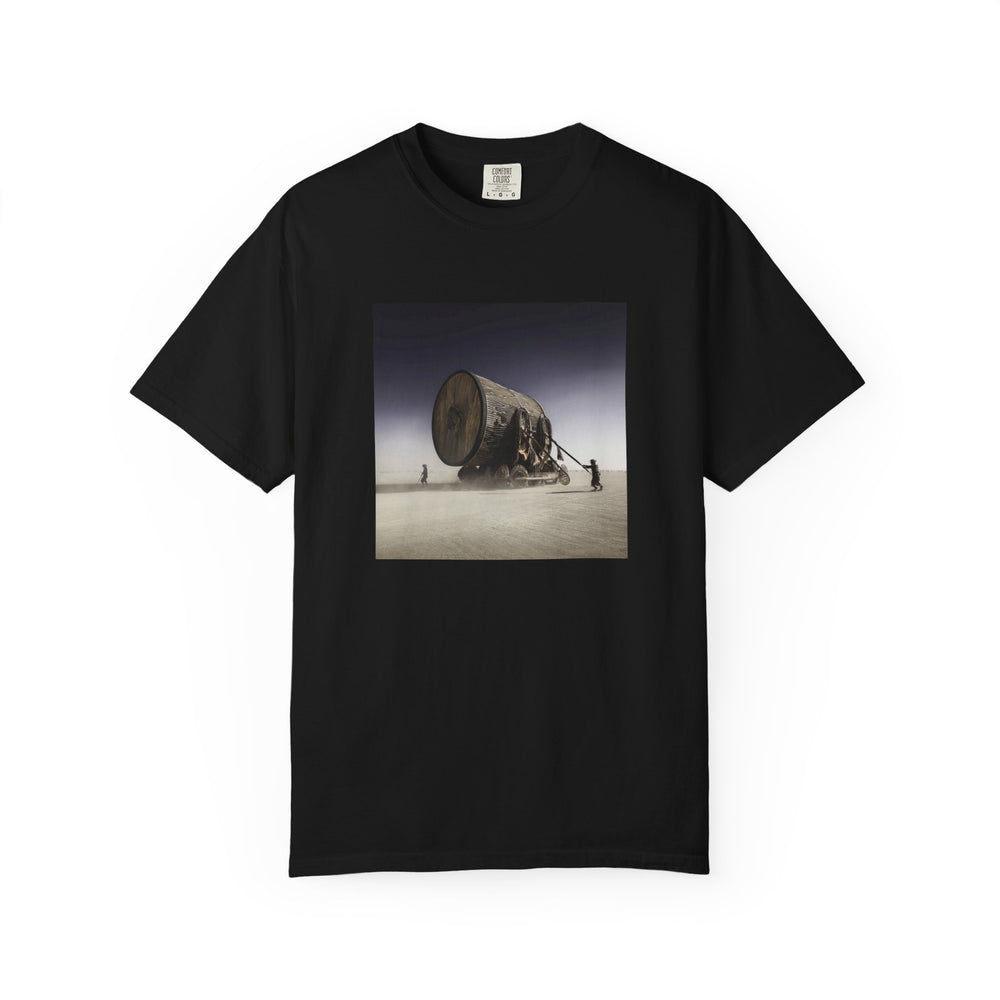 Futuristic Drum Art Garment-Dyed T-shirt