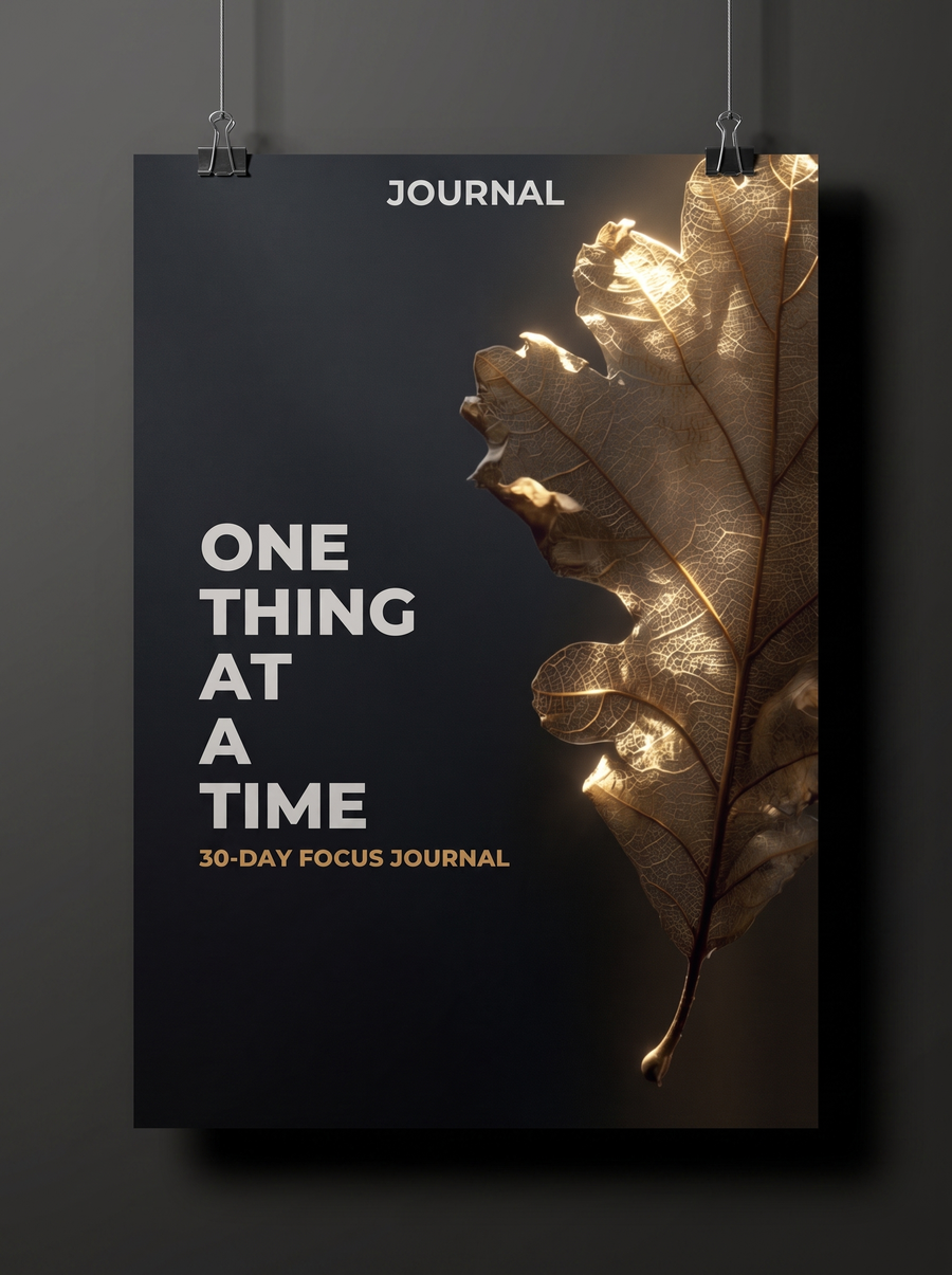 The One Thing Journal — 30-Day Focus Journal