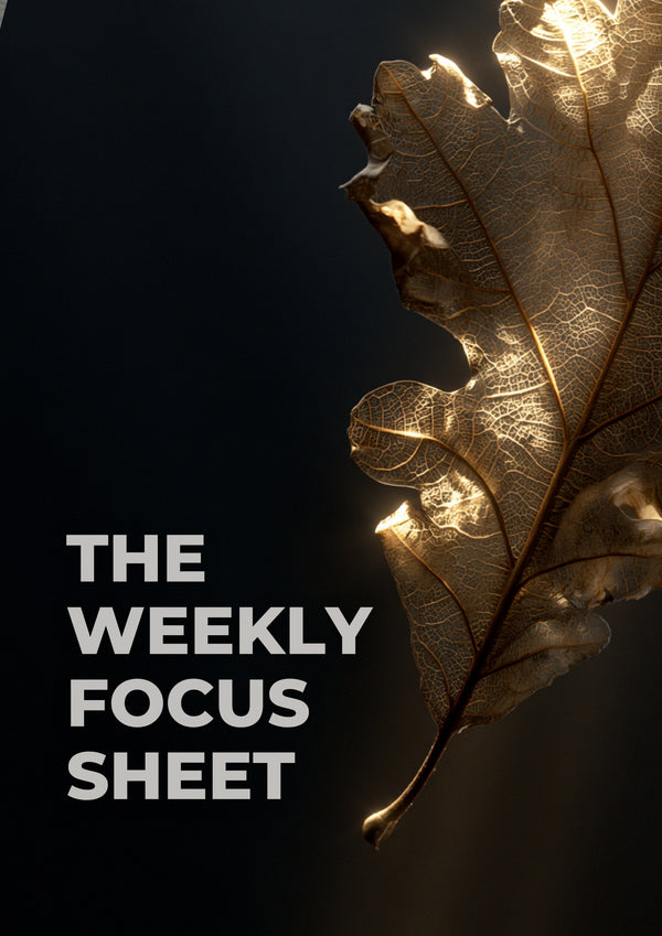 The Weekly Focus Sheet — One Thing at a Time — alt view