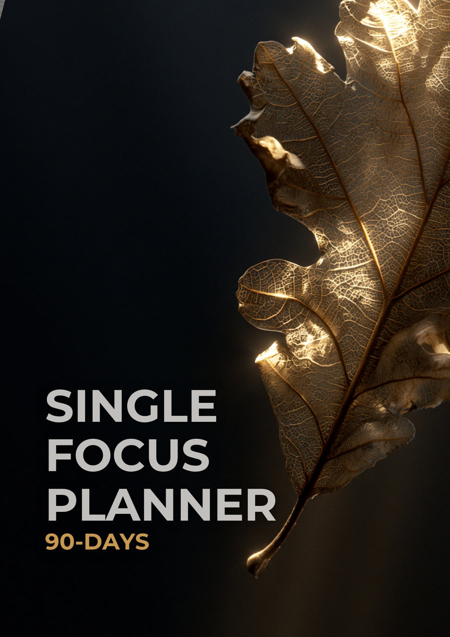 The 90-Day Single Focus Planner — One Thing at a Time — alt view